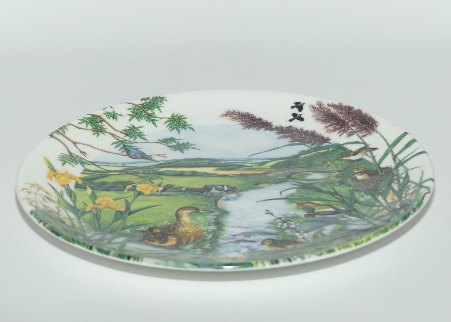 Wedgwood Colin Newman's Country Panorama plate #2 | Bradex 26 W90 27.2 | The Meandering Stream