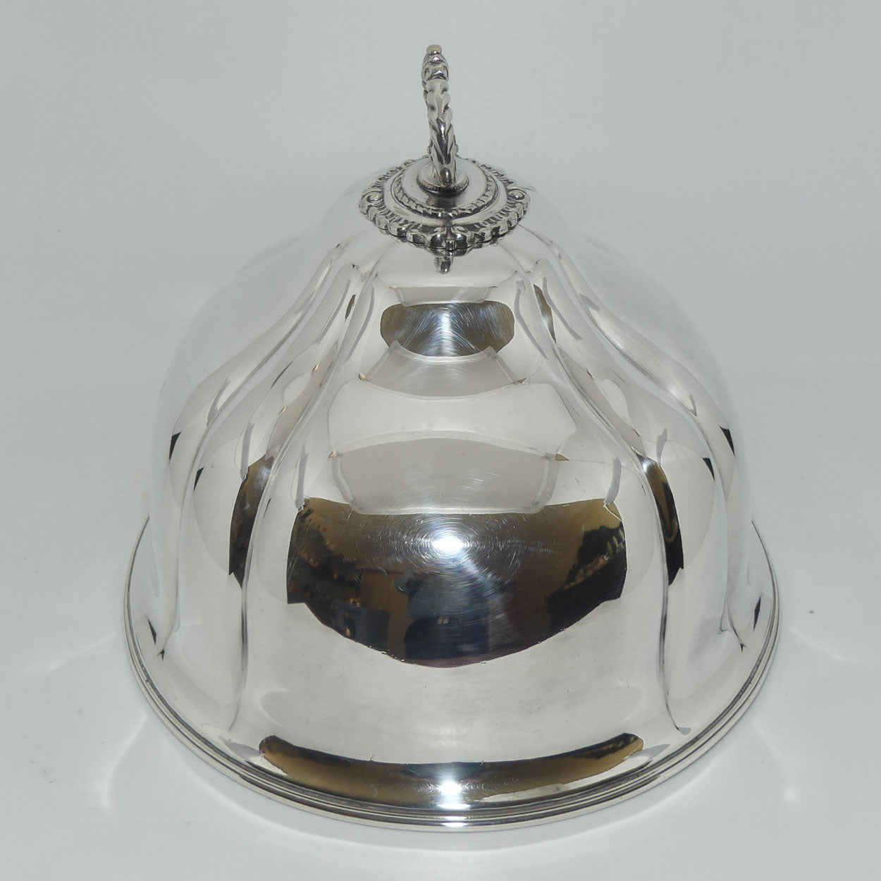 Georgian era Old Sheffield Plate oval meat cover | Lion Crest