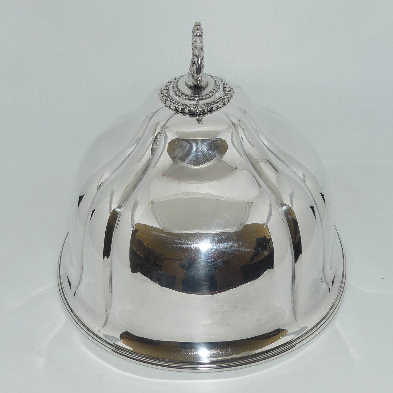 Georgian era Old Sheffield Plate oval meat cover | Lion Crest