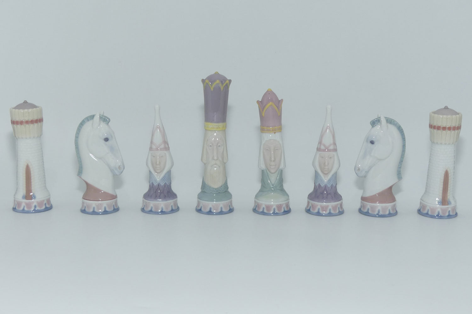 Lladro Medieval Chess Set + Board | #06333