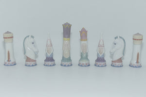 Lladro Medieval Chess Set + Board | #06333