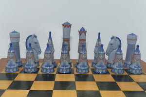 Lladro Medieval Chess Set + Board | #06333