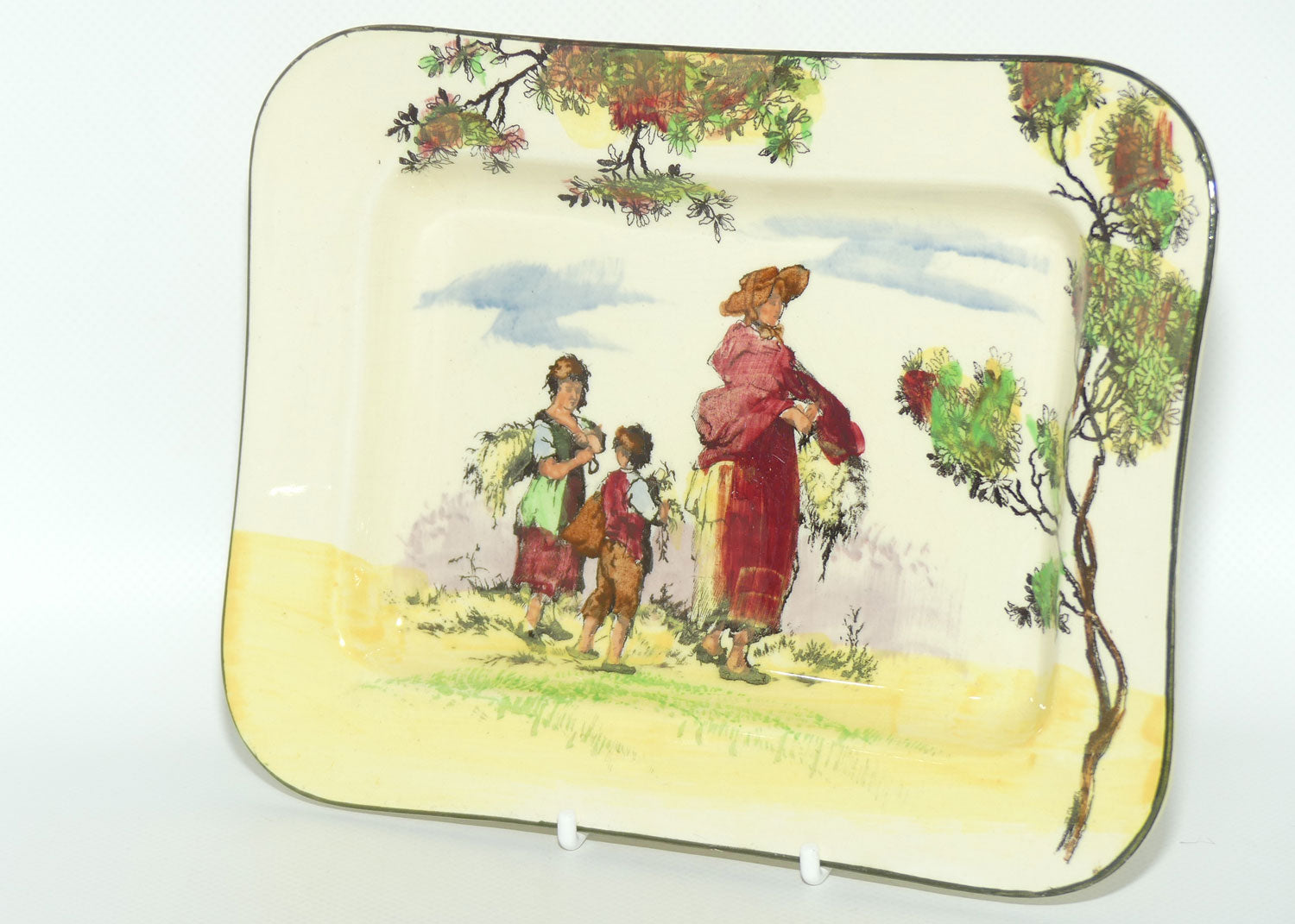 Royal Doulton Gleaners and Gypsies tray D4983