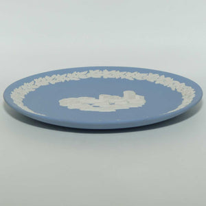 Wedgwood Jasper | Australian Capital Cities | White on Pale Blue | Melbourne plate | 16.5cm | box + Cert