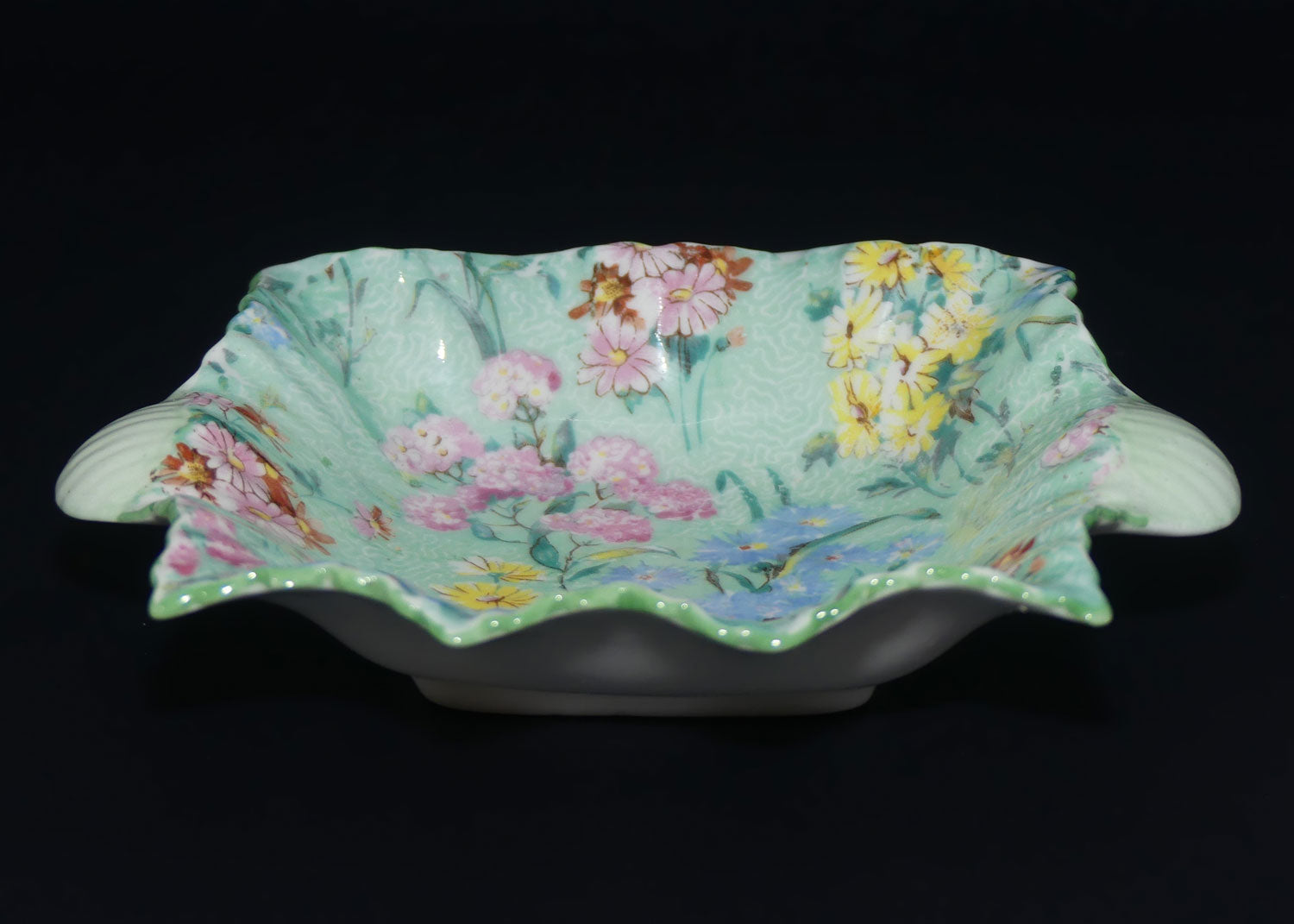 Shelley Melody Chintz tab handled pin dish