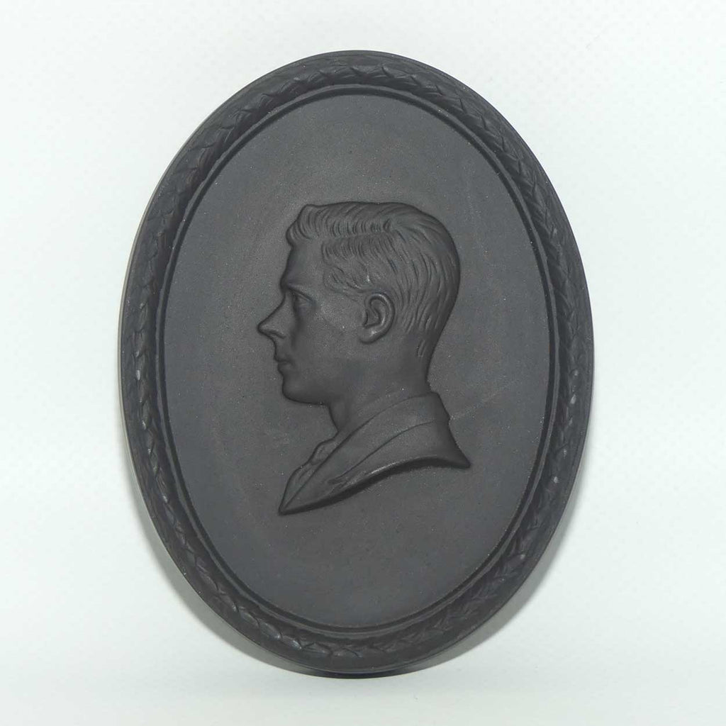 Wedgwood Basalt Medallion | HRH The Duke of Windsor | Prince of Wales | King Edward VIII | Ltd Ed 1849/2000 | boxed