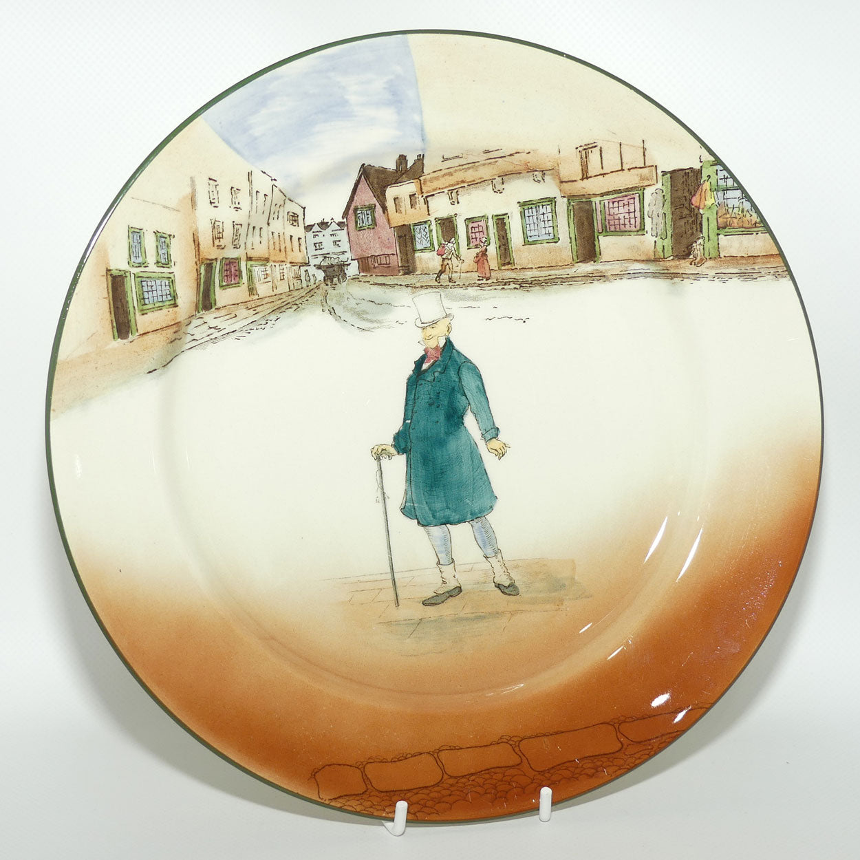 Royal Doulton Dickens Mr Micawber rack plate D2973
