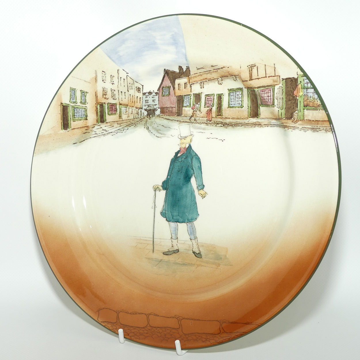 Royal Doulton Dickens Mr Micawber rack plate D2973