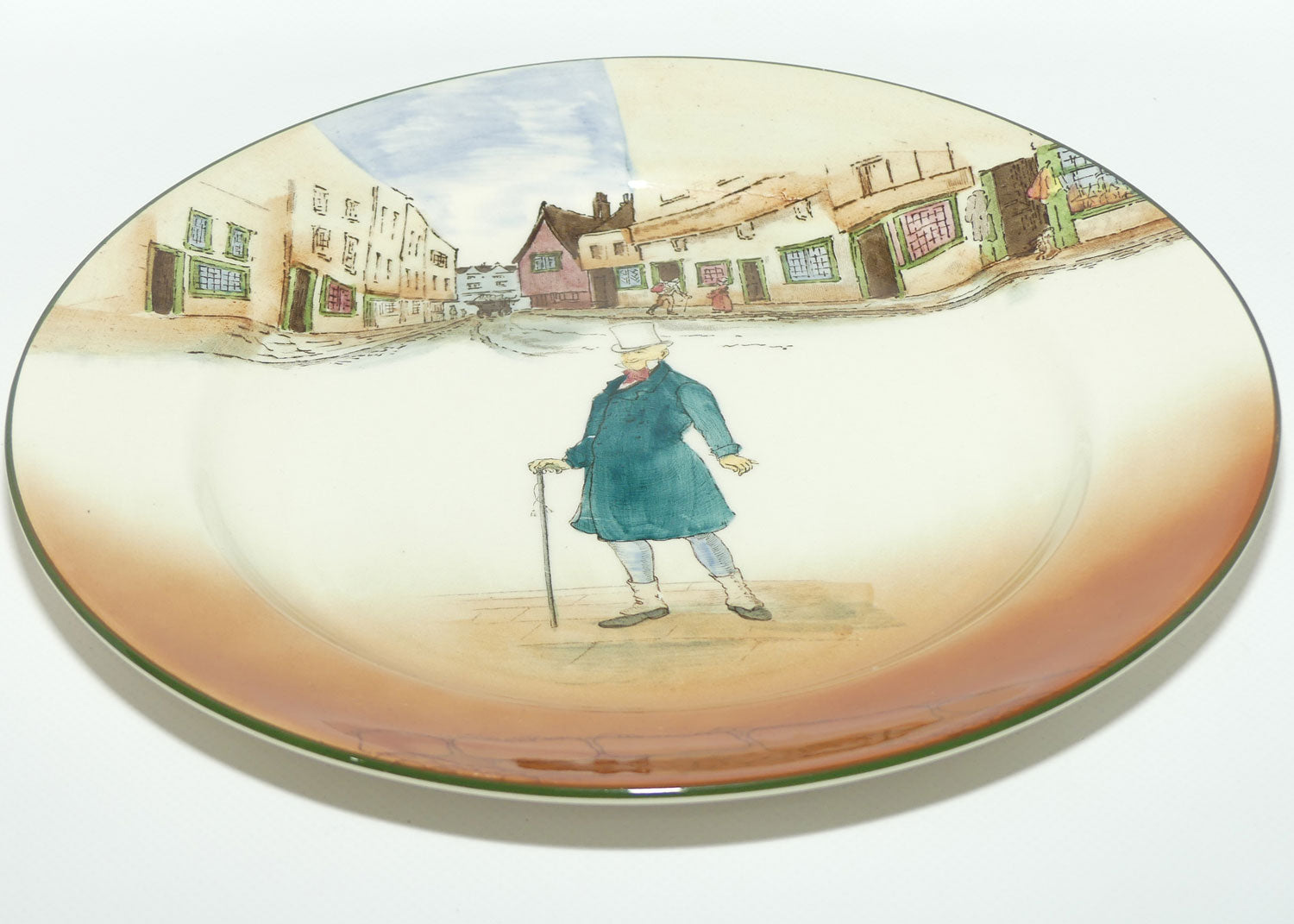 Royal Doulton Dickens Mr Micawber rack plate D2973