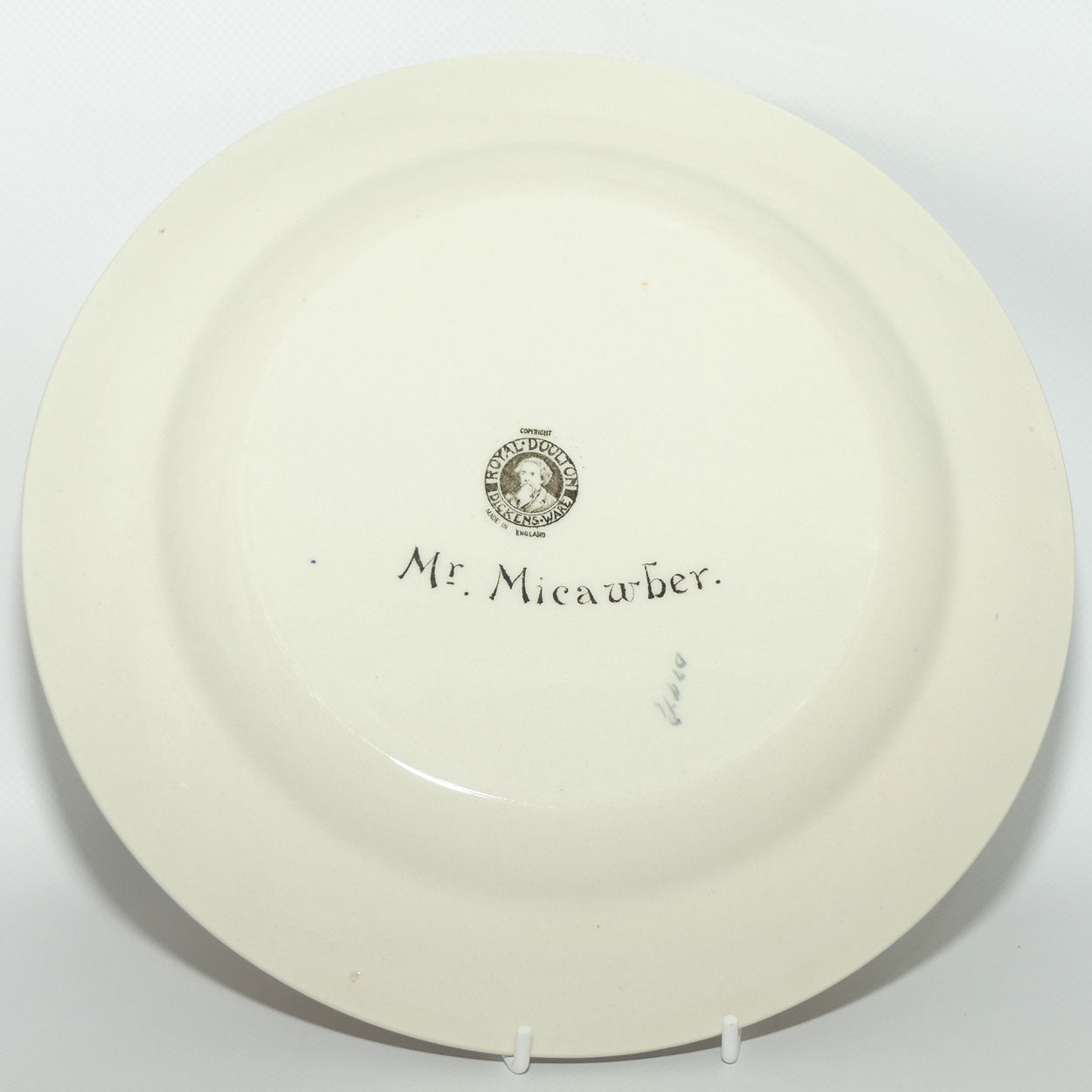 Royal Doulton Dickens Mr Micawber rack plate D2973