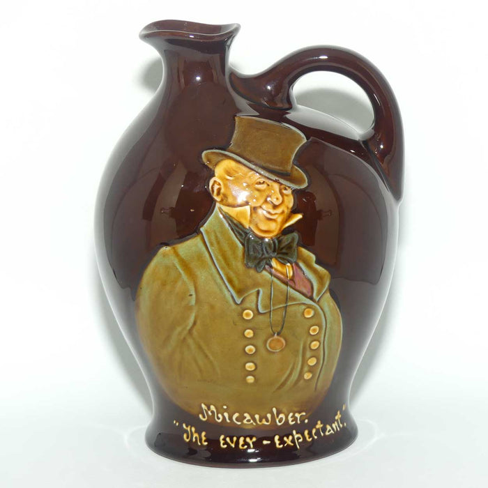 Royal Doulton Kingsware Dickens Mr Micawber flask | DEWARS