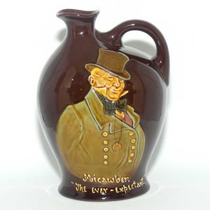 Royal Doulton Kingsware Dickens Mr Micawber flask | DEWARS