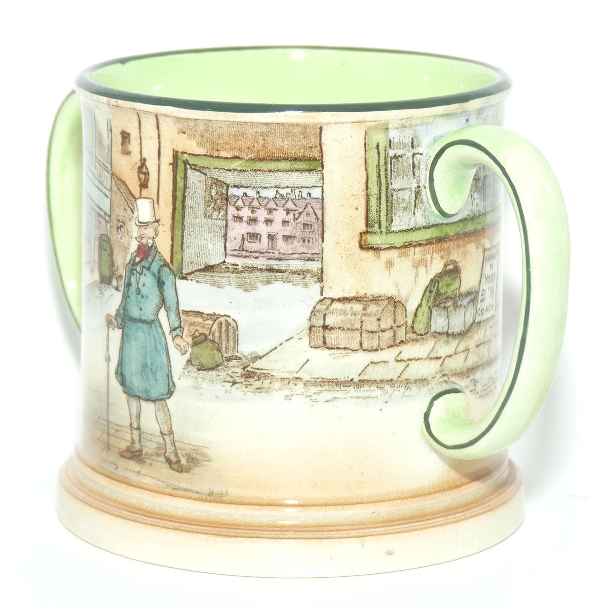 Royal Doulton Dickens Mr Micawber small loving cup D2973