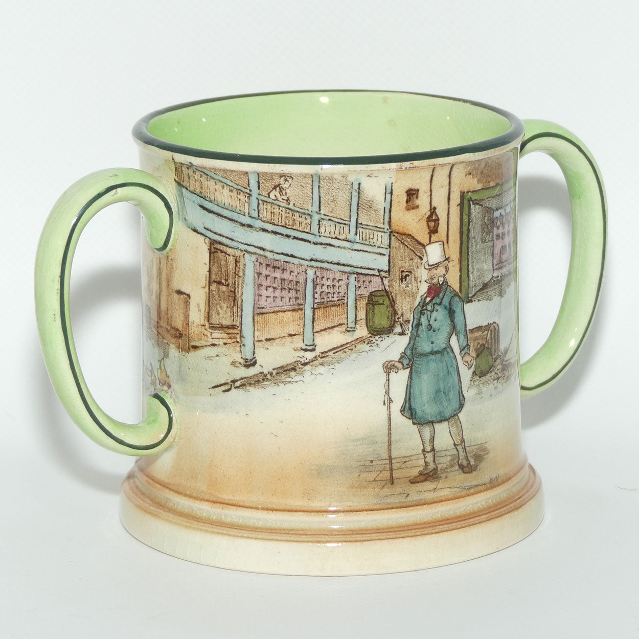 Royal Doulton Dickens Mr Micawber small loving cup D2973