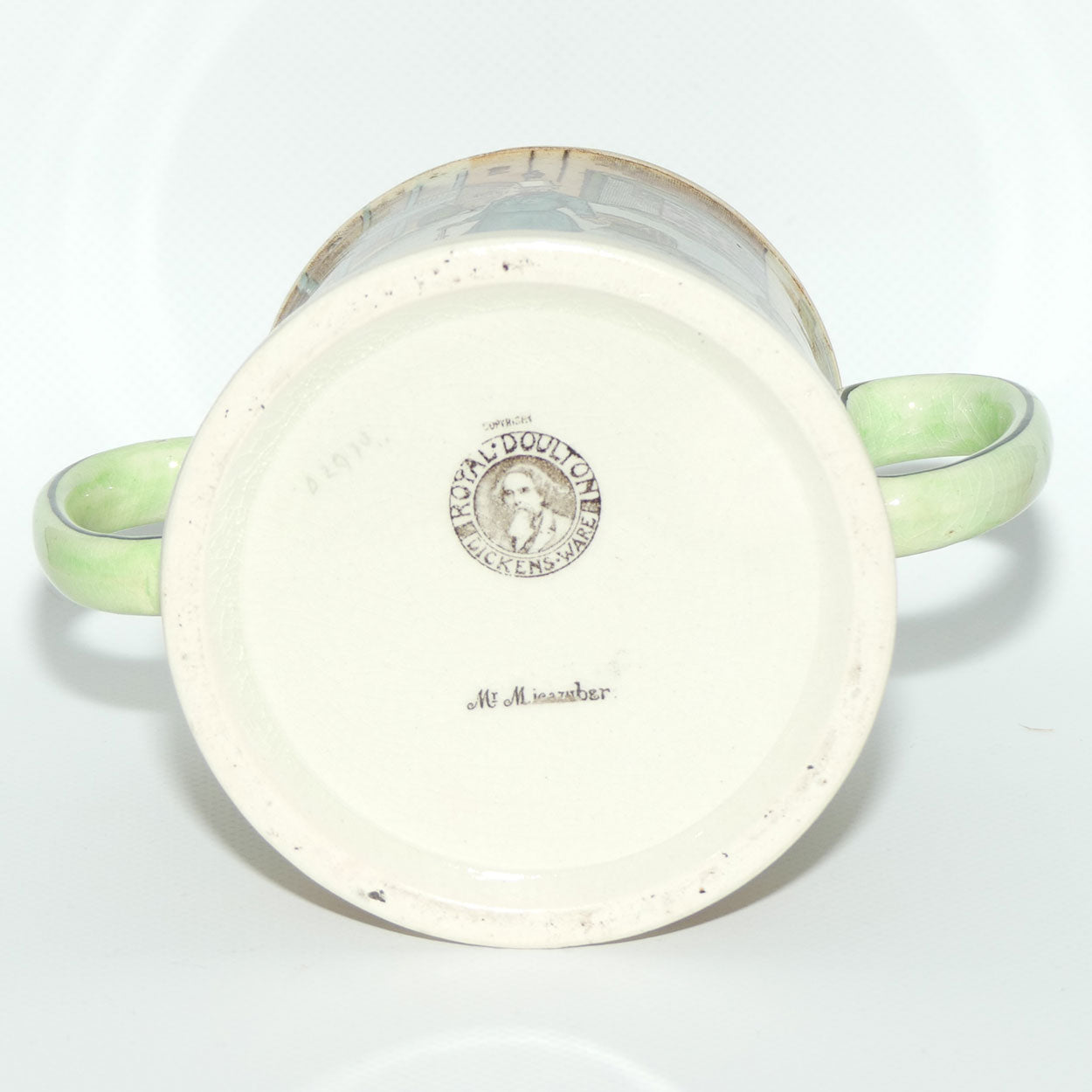 Royal Doulton Dickens Mr Micawber small loving cup D2973