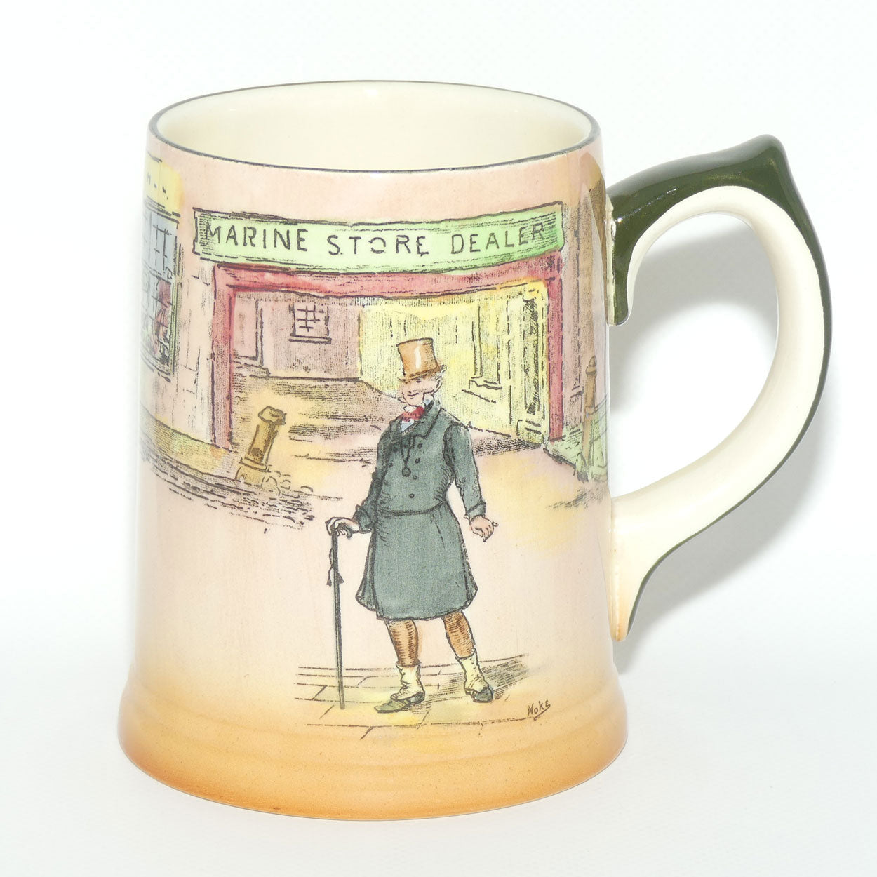Royal Doulton Dickens Mr Micawber ale tankard or beer stein D6327 | Noke #2