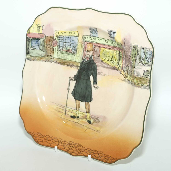 Royal Doulton Dickens Mr Micawber square plate D6327 | 20cm