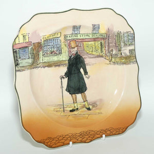 Royal Doulton Dickens Mr Micawber square plate D6327 | 20cm