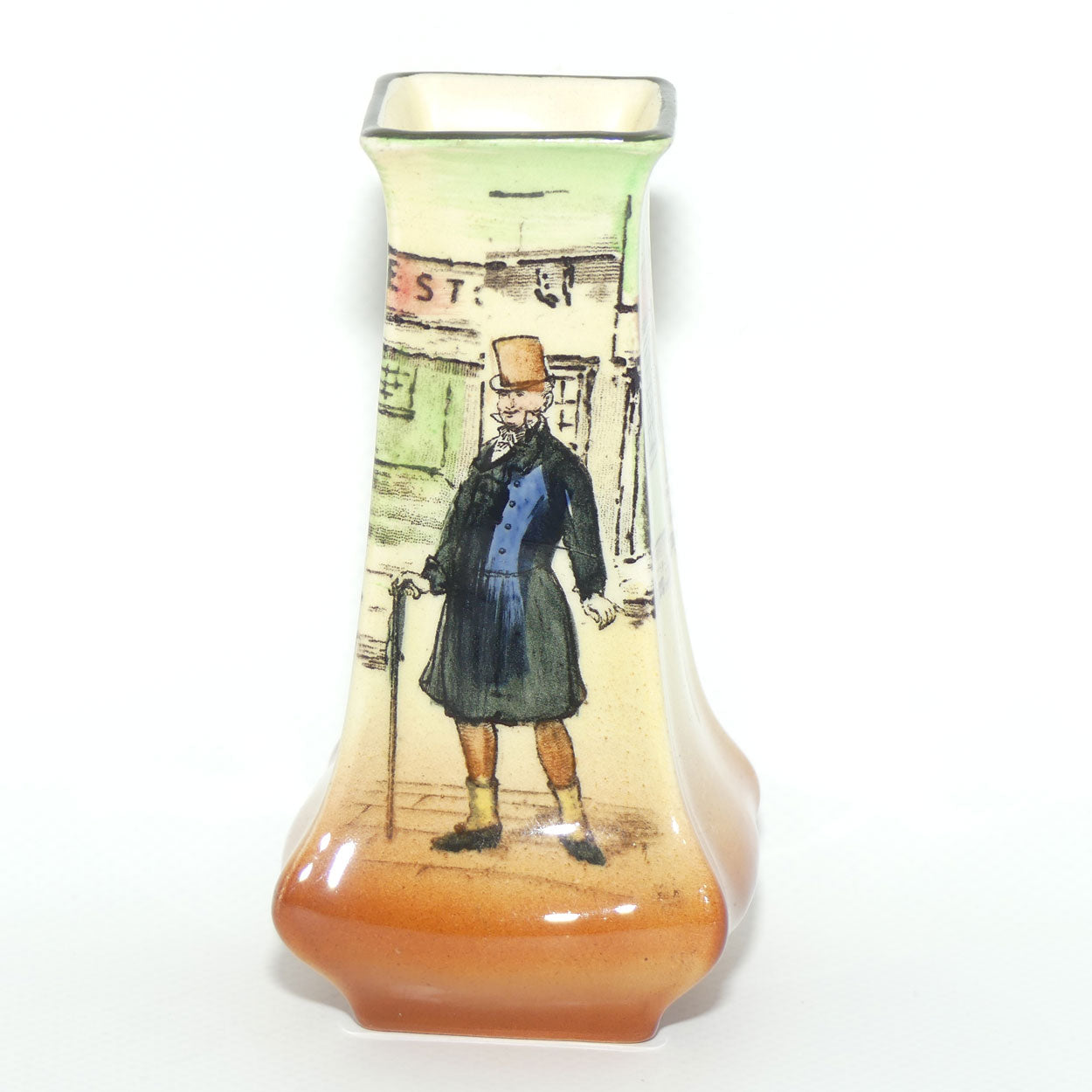 Royal Doulton Dickens Mr Micawber small flaired vase
