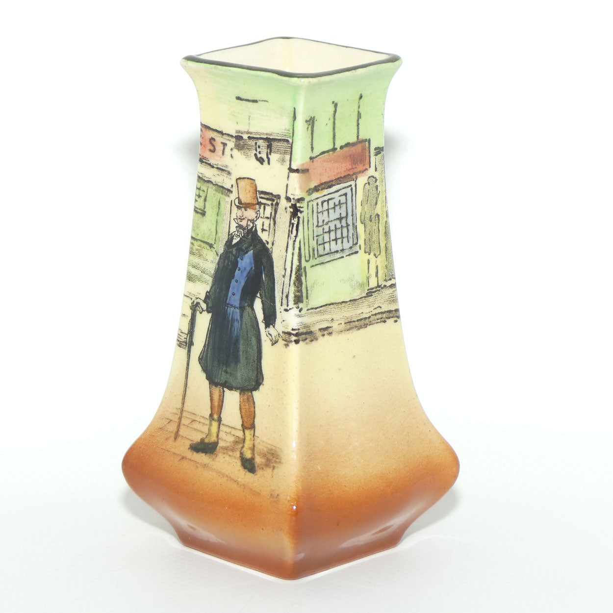 Royal Doulton Dickens Mr Micawber small flaired vase