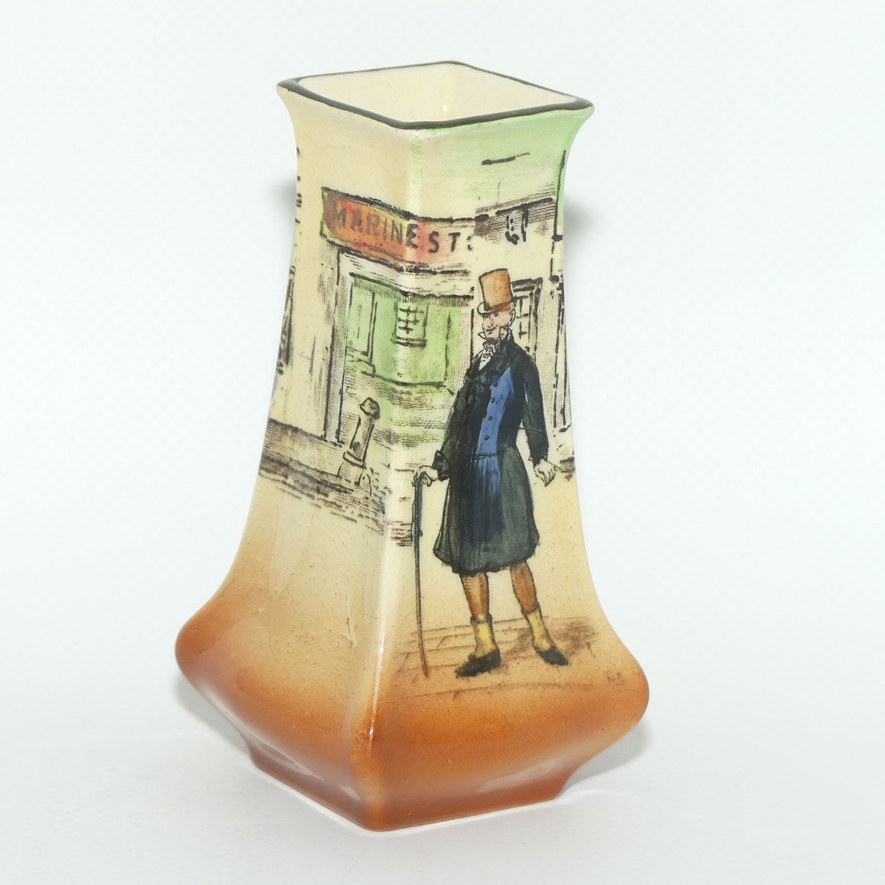 Royal Doulton Dickens Mr Micawber small flaired vase
