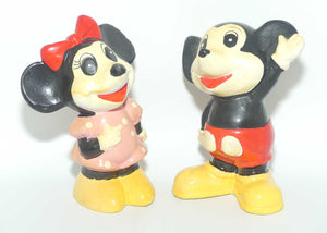 Vintage Mickey Mouse and Minnie Mouse money boxes