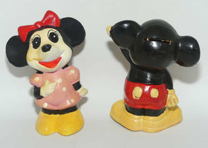 Vintage Mickey Mouse and Minnie Mouse money boxes