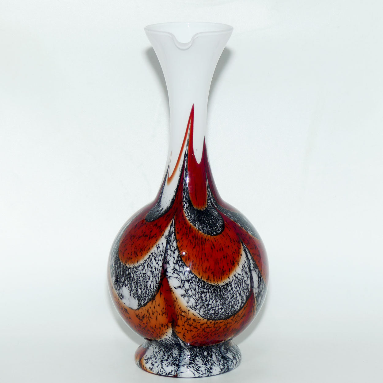 Mid Century 1970's Carlo Moretti Opalina Florentina Marble Decor Ewer Vase