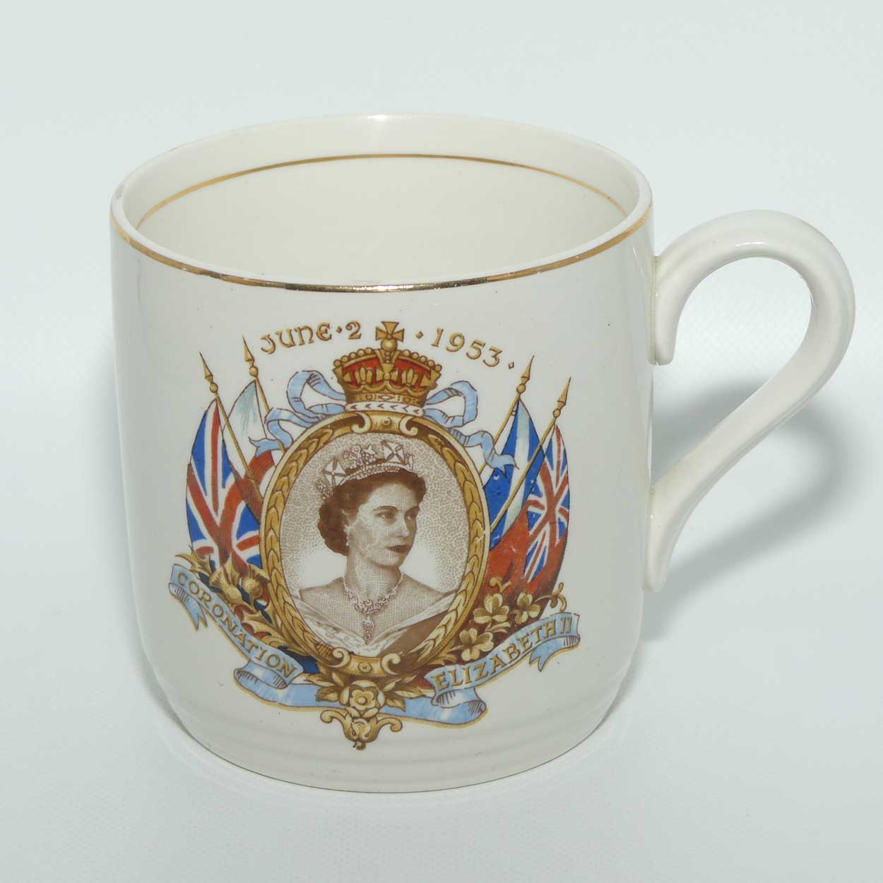 Midwinter England Coronation mug | Queen Elizabeth II | 2nd June 1953