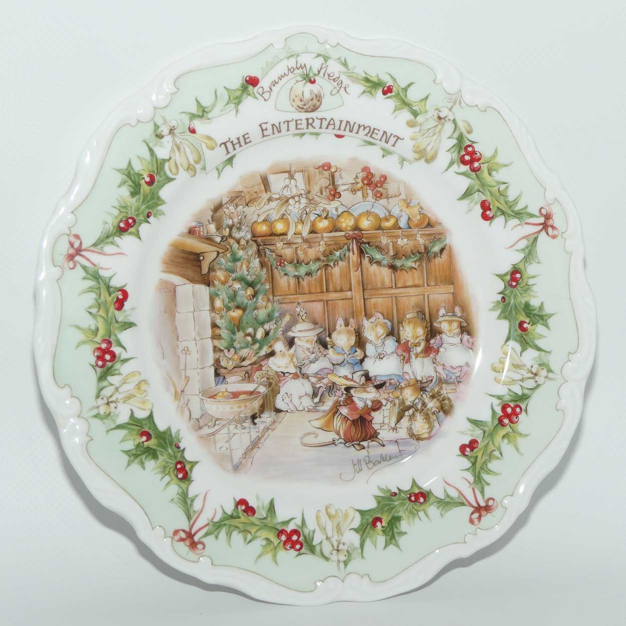 Royal Doulton Brambly Hedge Giftware | Midwinter series Plate #4 | The Entertainment | 20cm