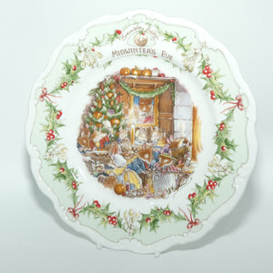 Royal Doulton Brambly Hedge Giftware | Midwinter's Eve plate | 21cm