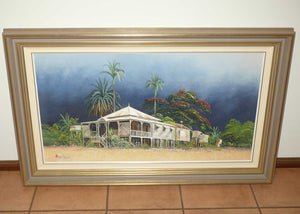 Australian Oil Painting | John Milenkovic | Queenslander Waiting for the Storm