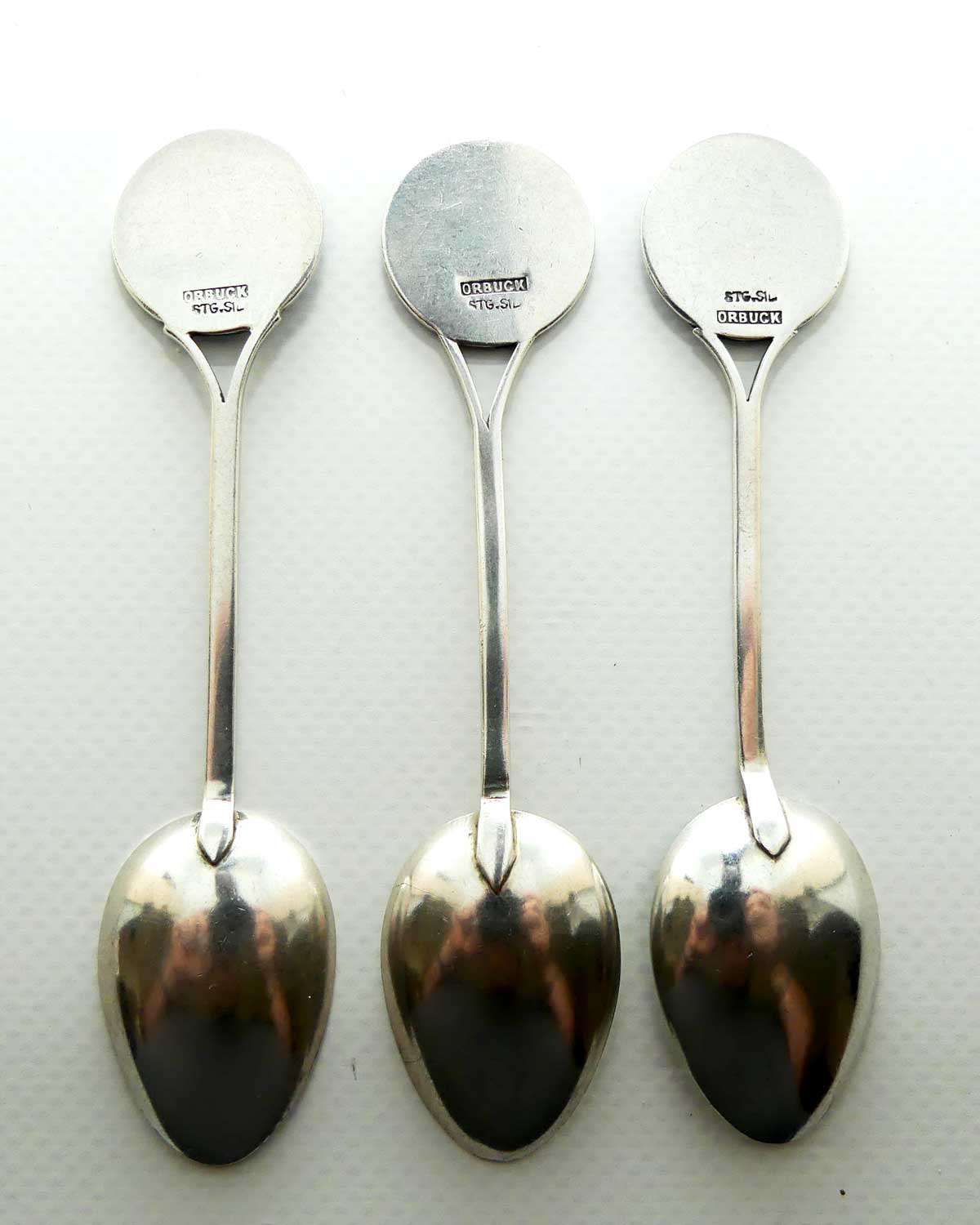 Collection of 3 Sterling Silver spoons | Victorian Militia Rifle Clubs Union No 22