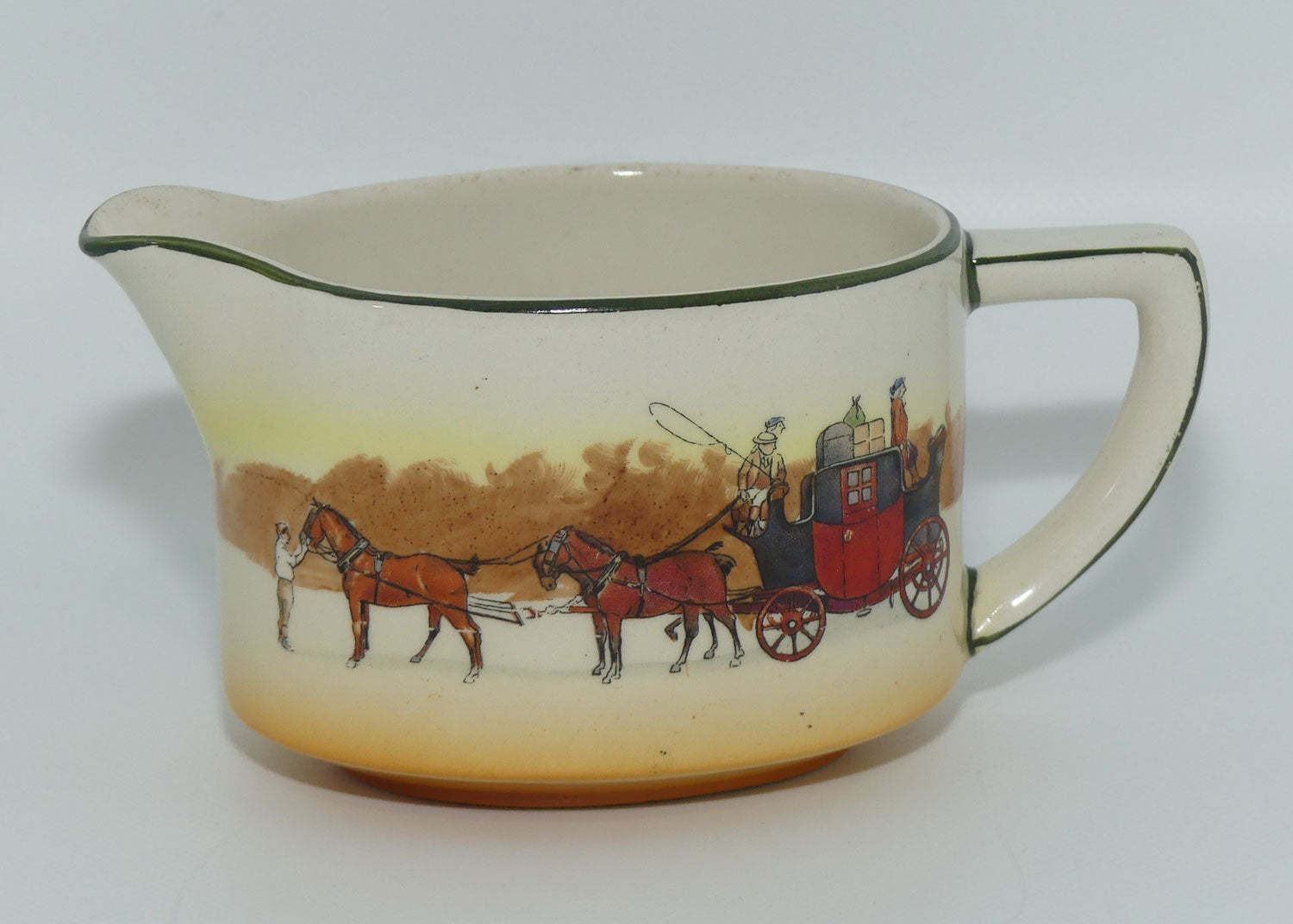 Royal Doulton Coaching Days New Empire shape milk jug