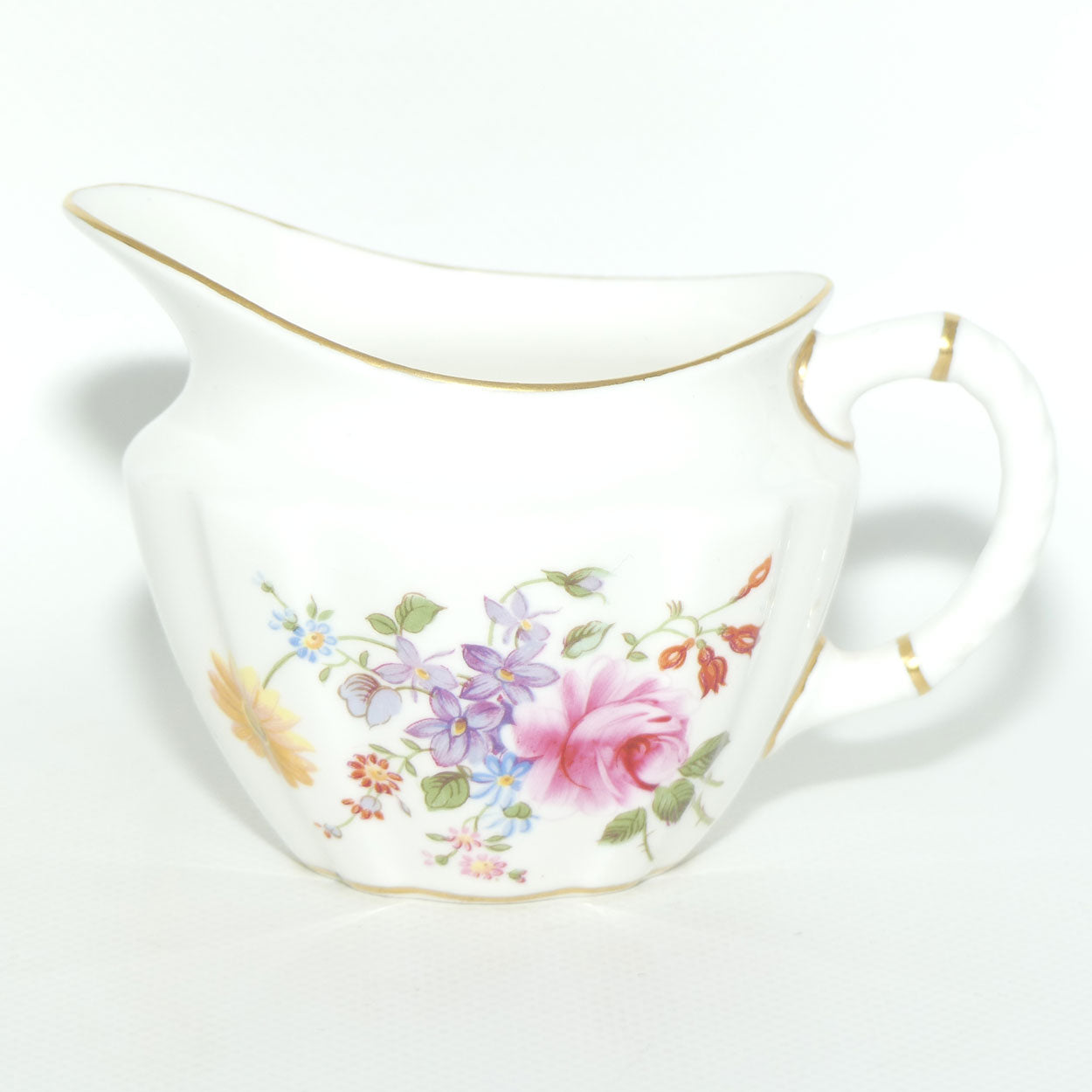 Royal Crown Derby Derby Posies Creamer Jug | Oval Shape | Dark Green backstamp