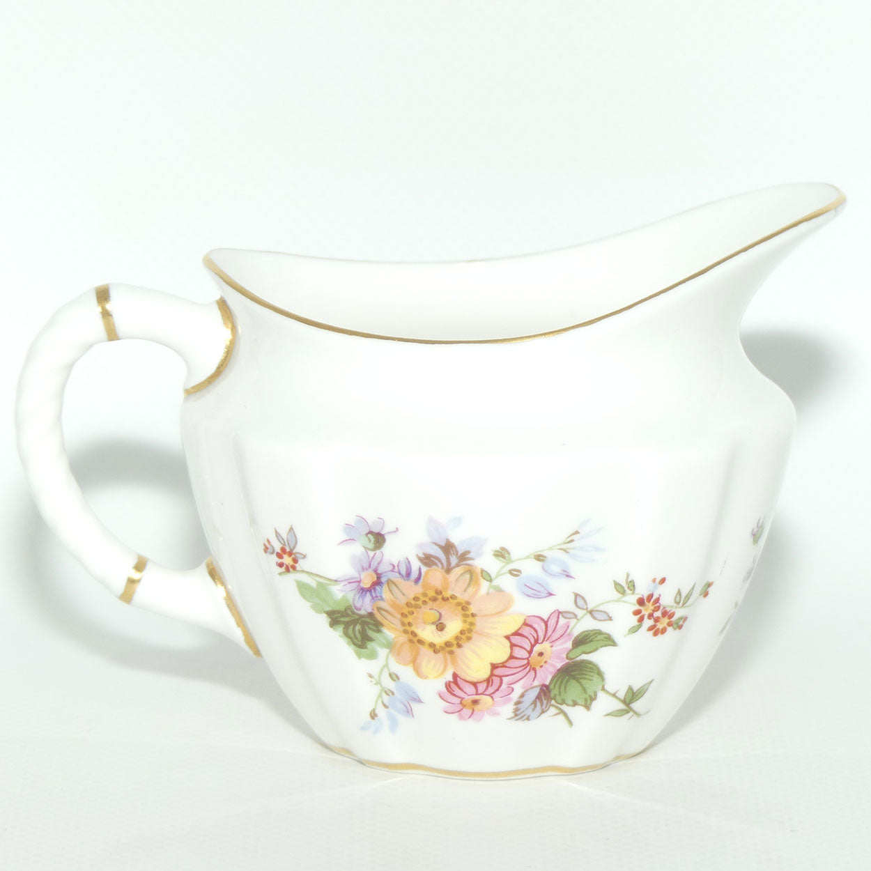 Royal Crown Derby Derby Posies Creamer Jug | Oval Shape | Dark Green backstamp