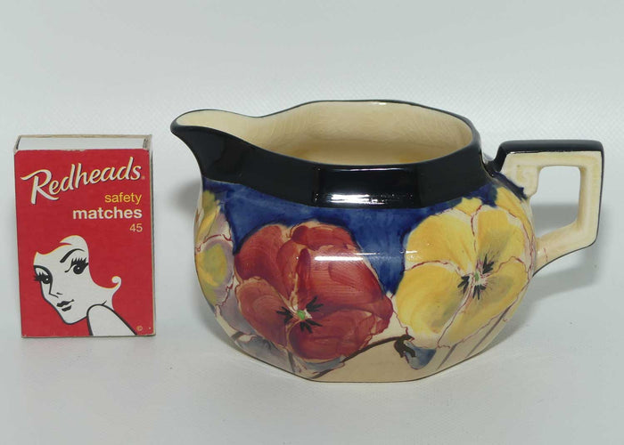 Royal Doulton Pansy with Black Border D4049 | milk jug