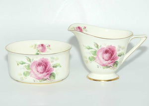 Royal Doulton June Roses milk and sugar V2192