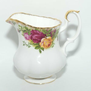 Royal Albert Bone China England Old Country Roses milk jug and sugar bowl | tea size | © 1962 Royal Albert Ltd backstamp