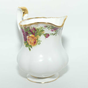 Royal Albert Bone China England Old Country Roses milk jug and sugar bowl | tea size | © 1962 Royal Albert Ltd backstamp