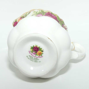 Royal Albert Bone China England Old Country Roses milk jug and sugar bowl | tea size | © 1962 Royal Albert Ltd backstamp