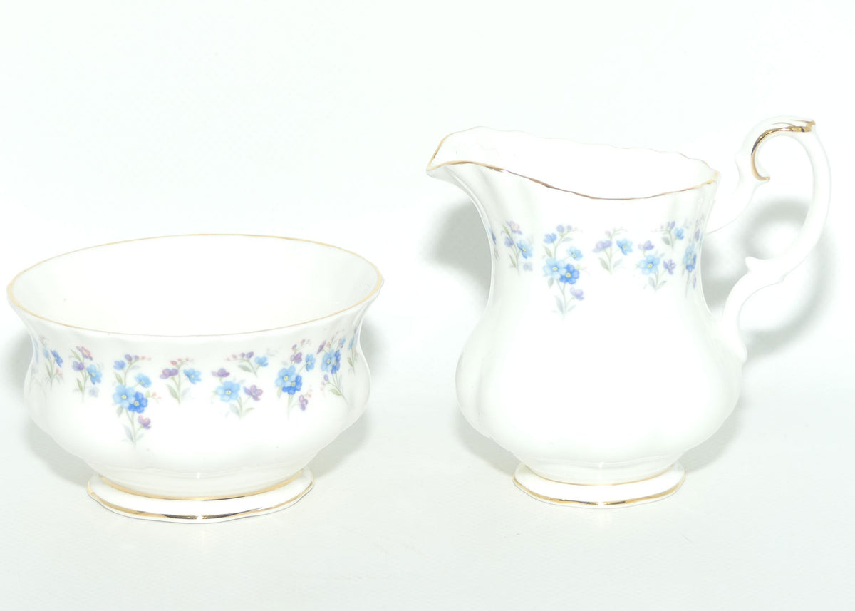 Royal Albert Bone China England Memory Lane milk jug and sugar bowl | Coffee size