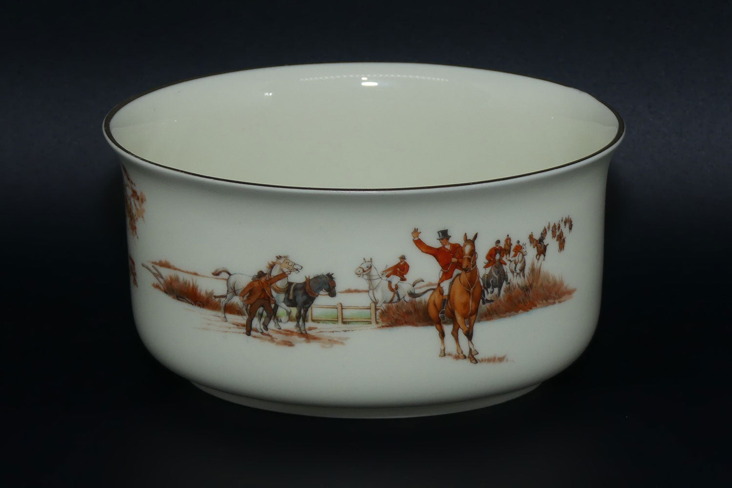 royal-doulton-fox-hunting-v1474-milk-and-sugar-rare-white-ground