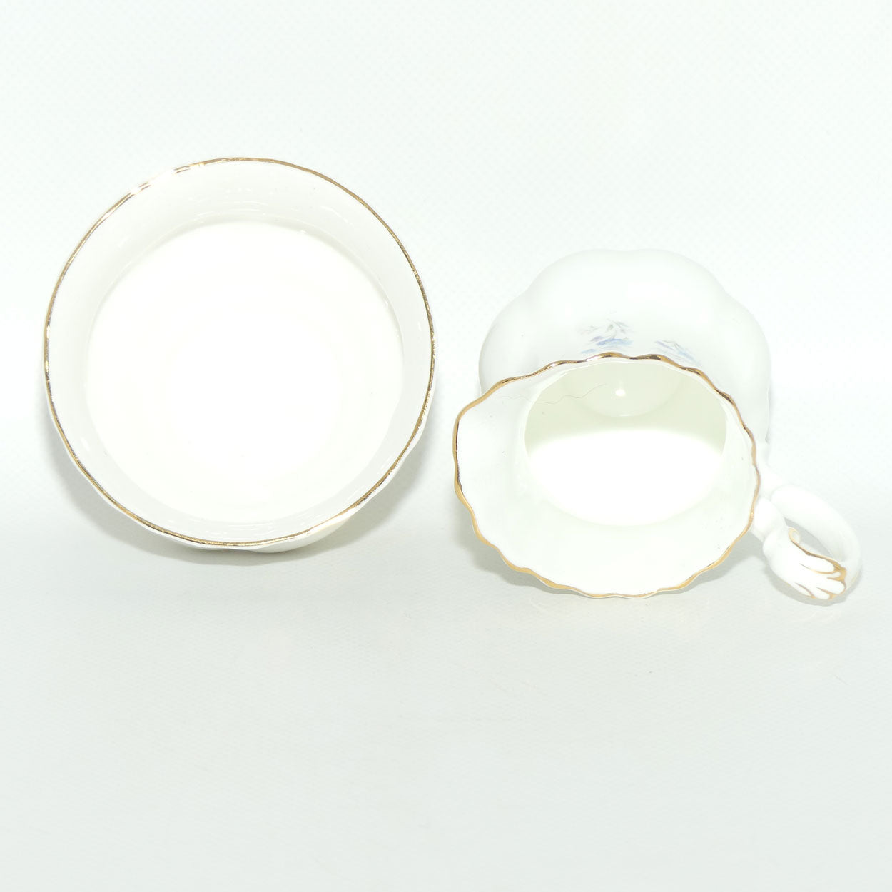 Royal Albert Bone China England Memory Lane milk jug and sugar bowl | Coffee size