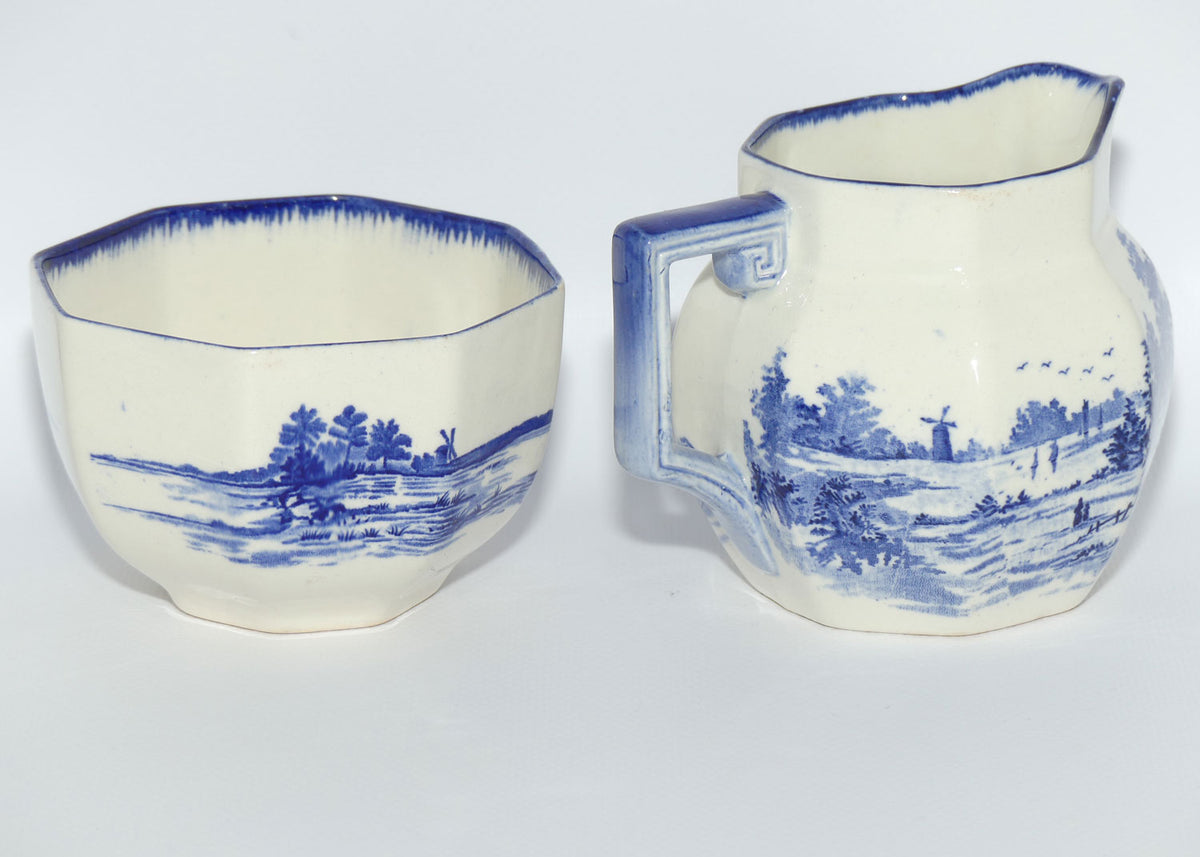 Royal Doulton Norfolk milk jug and sugar bowl