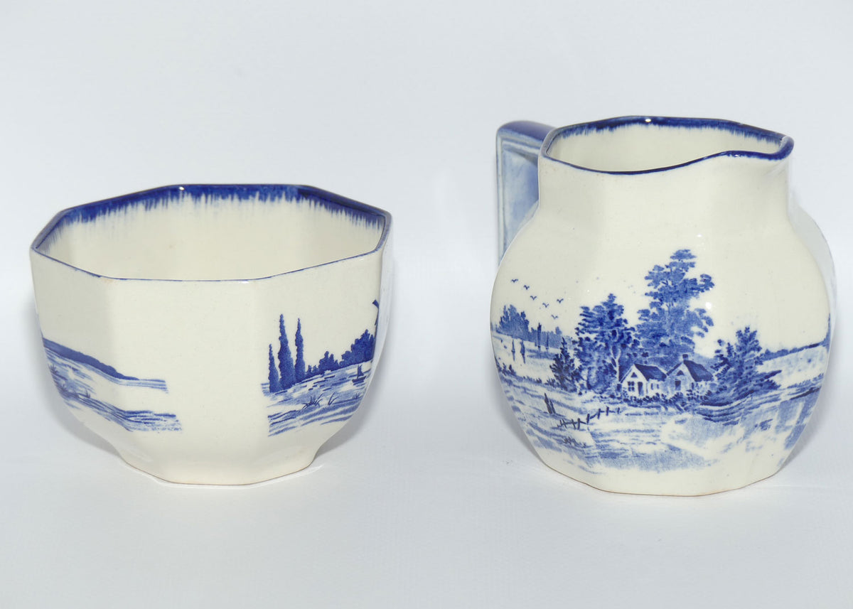 Royal Doulton Norfolk milk jug and sugar bowl