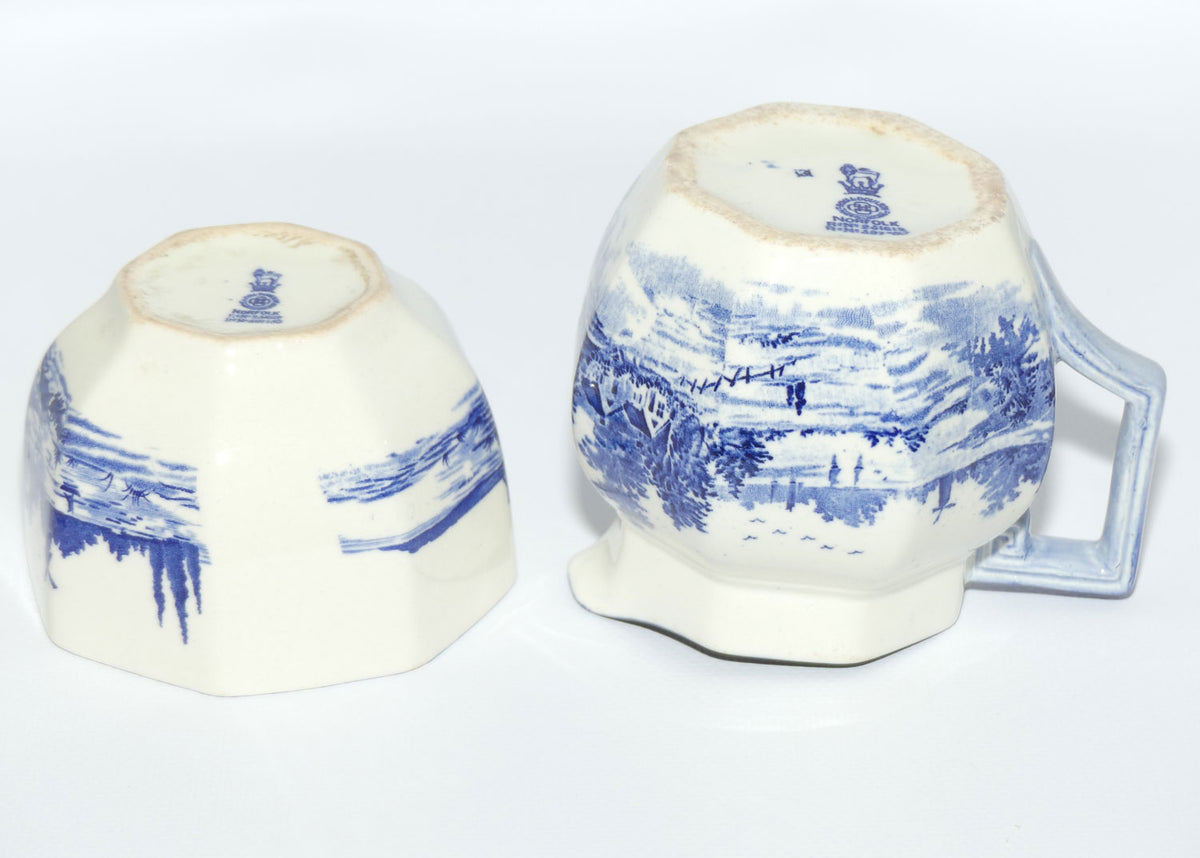 Royal Doulton Norfolk milk jug and sugar bowl