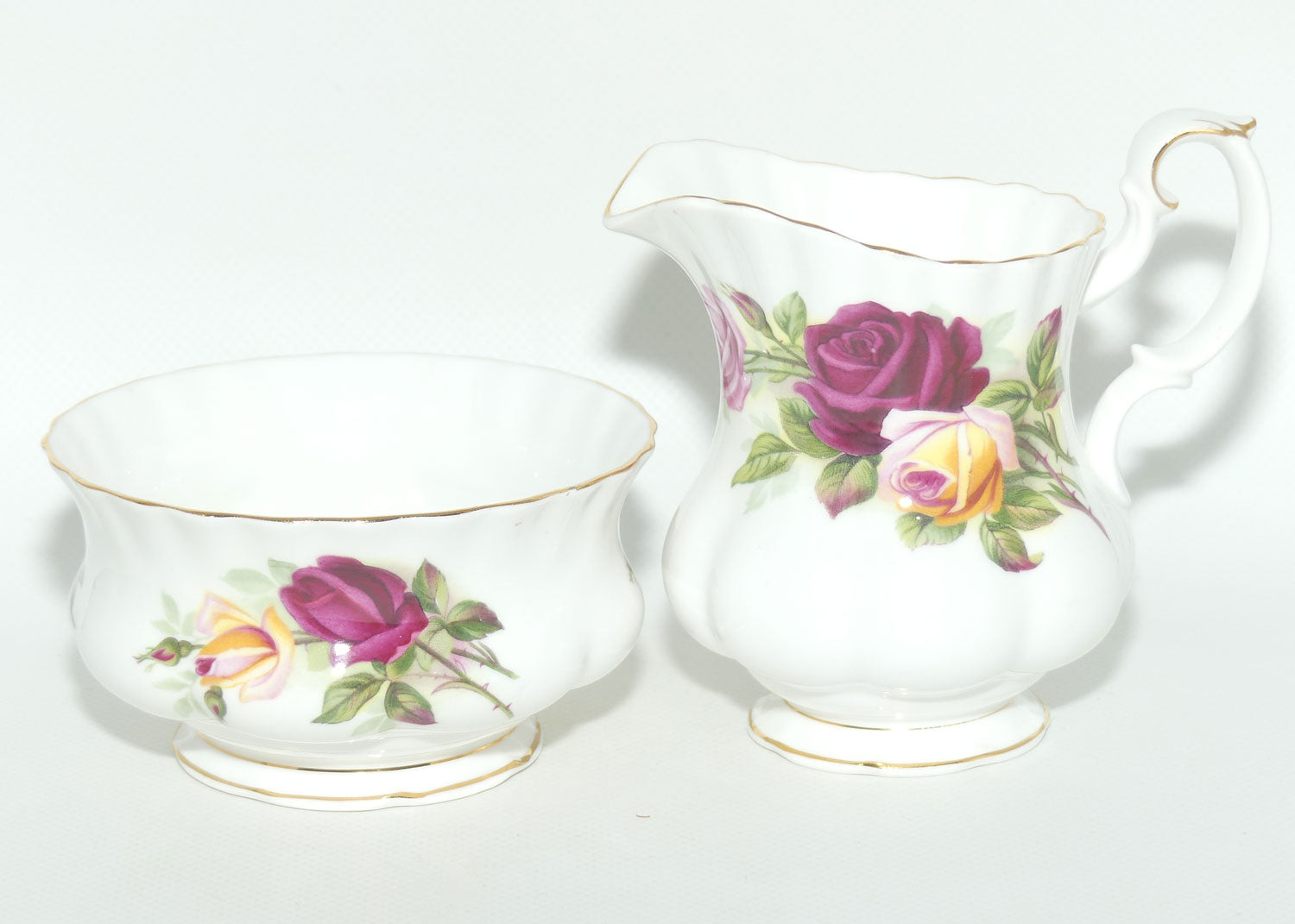 Royal Albert Bone China King's Ransom milk and sugar | Tea Size