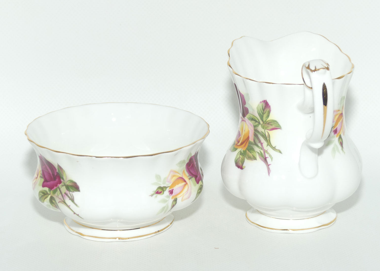 Royal Albert Bone China King's Ransom milk and sugar | Tea Size