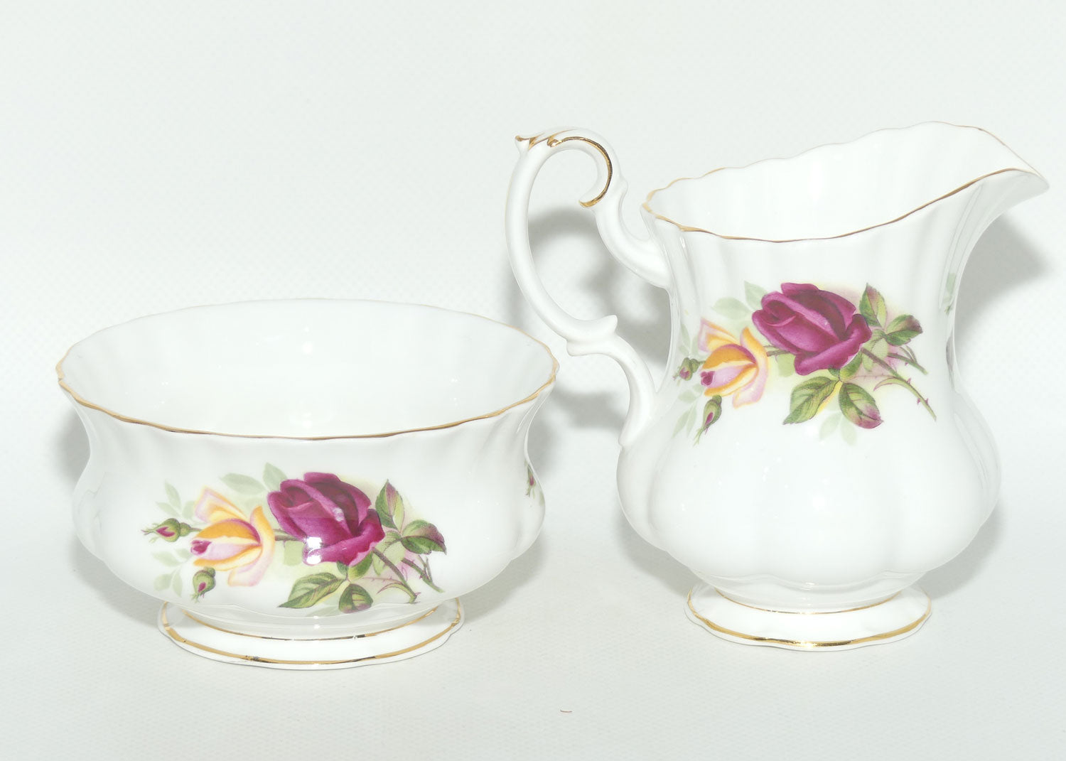 Royal Albert Bone China King's Ransom milk and sugar | Tea Size